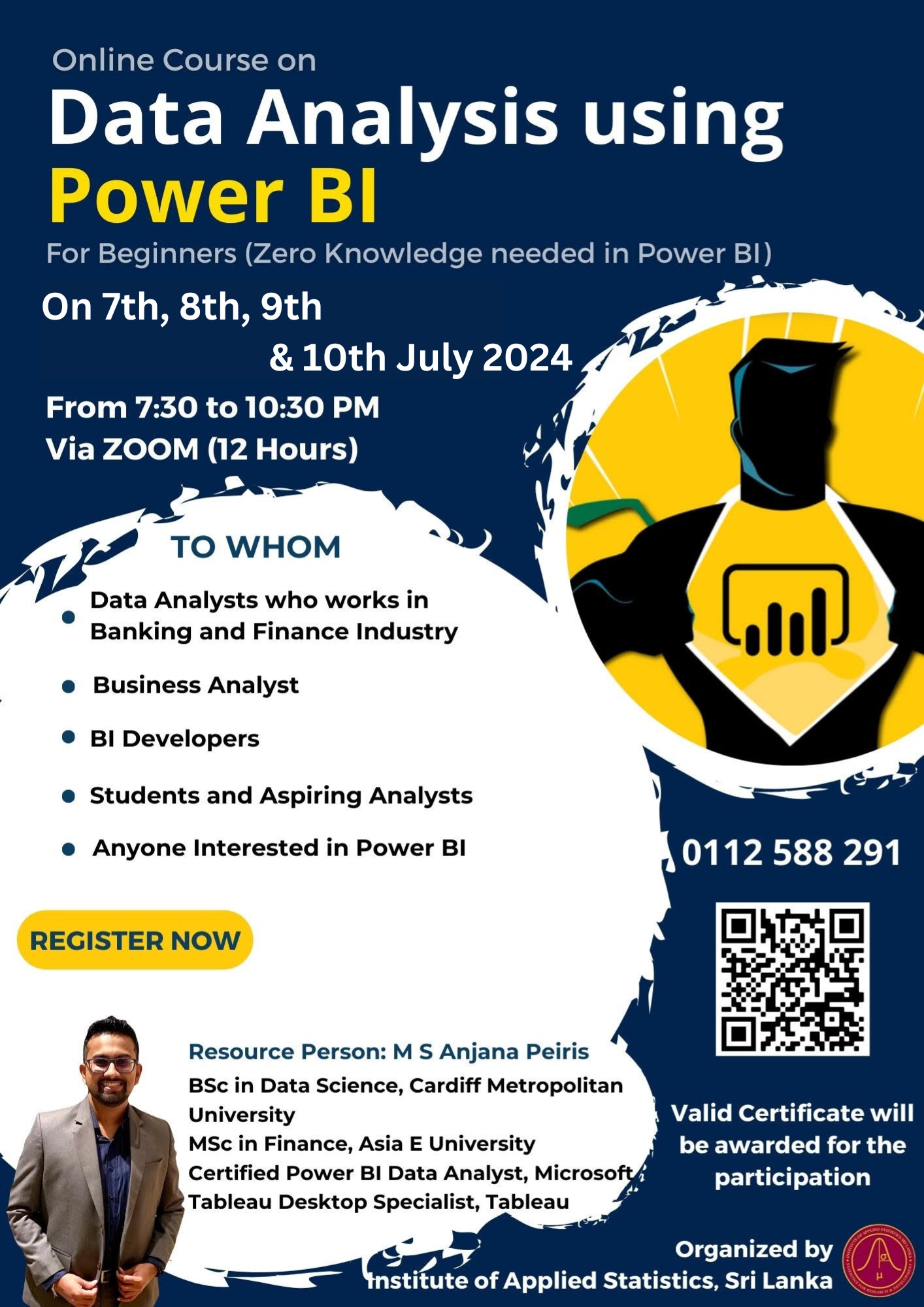Certificate course on data analysis using power bi institute of